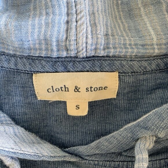 Cloth And Stone Hoodie Blue Small Womens Casual Cozy Layering - Picture 6 of 6